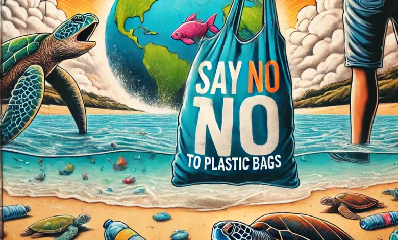 NO PLASTIC BAGS